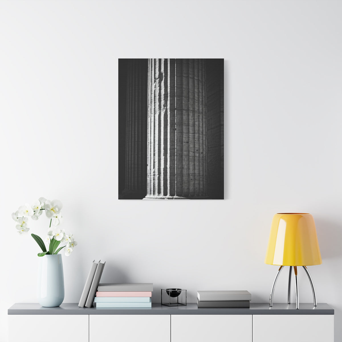 Classical Column Light and Shadow Wall Art & Canvas Prints
