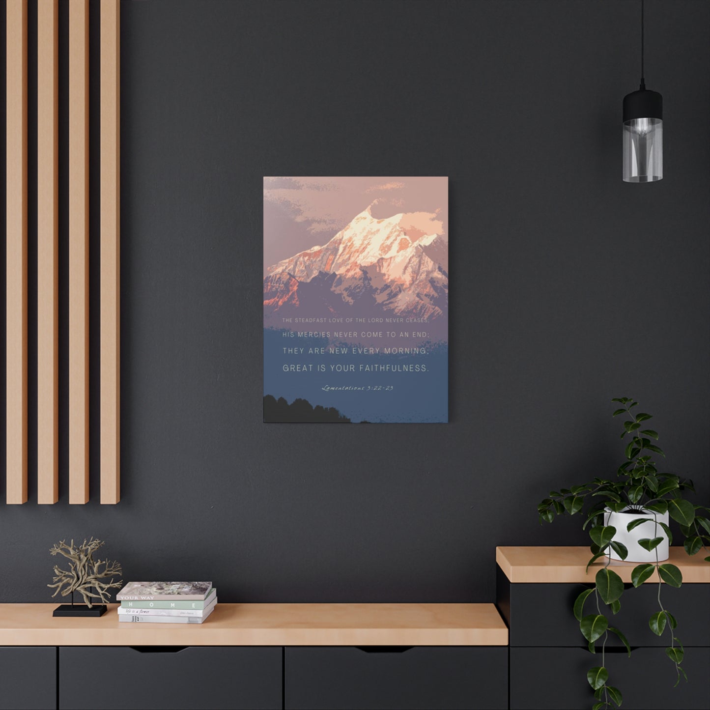 Snowy Mountain Quote Poster Wall Art & Canvas Prints