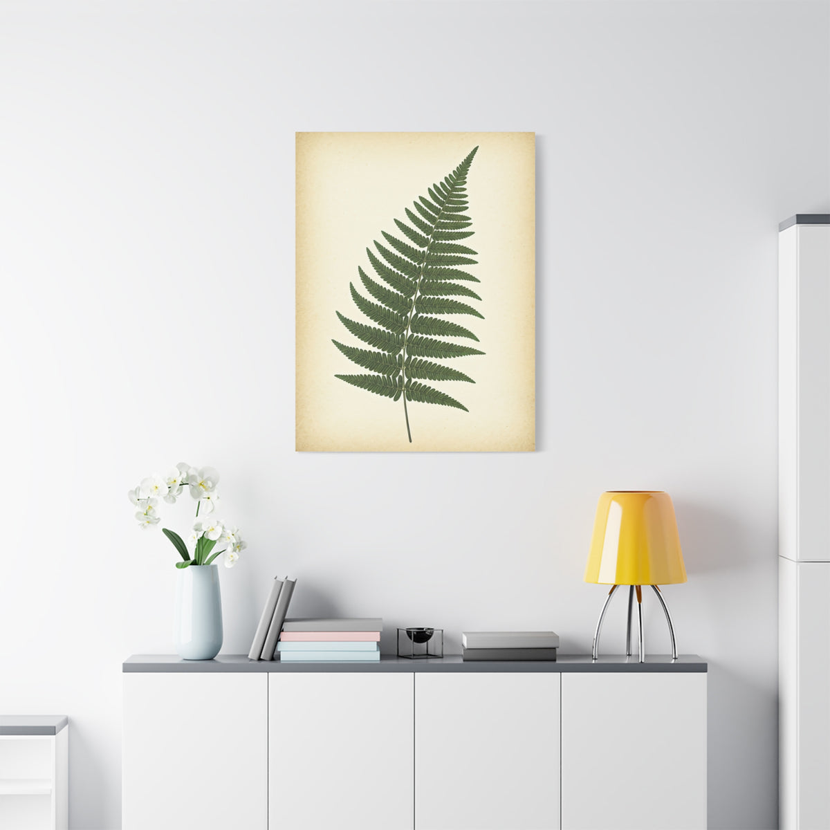 Fern Frond Illustration Wall Art & Canvas Prints