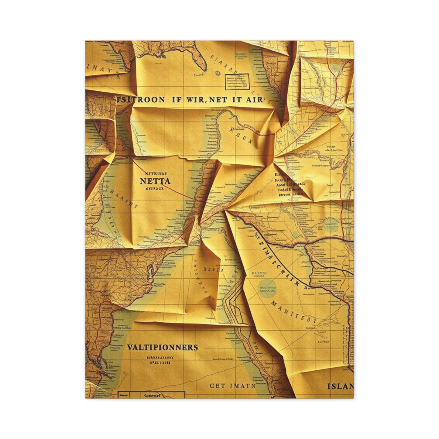 Collection Antique Maps Art Wall Art & Canvas Print