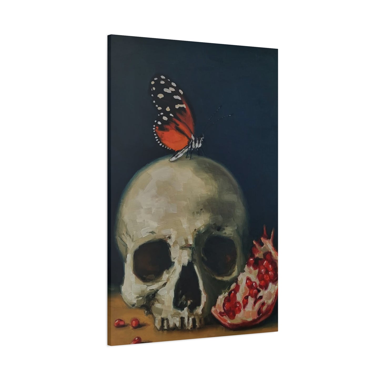 Butterfly On Skull Wall Art & Canvas Prints