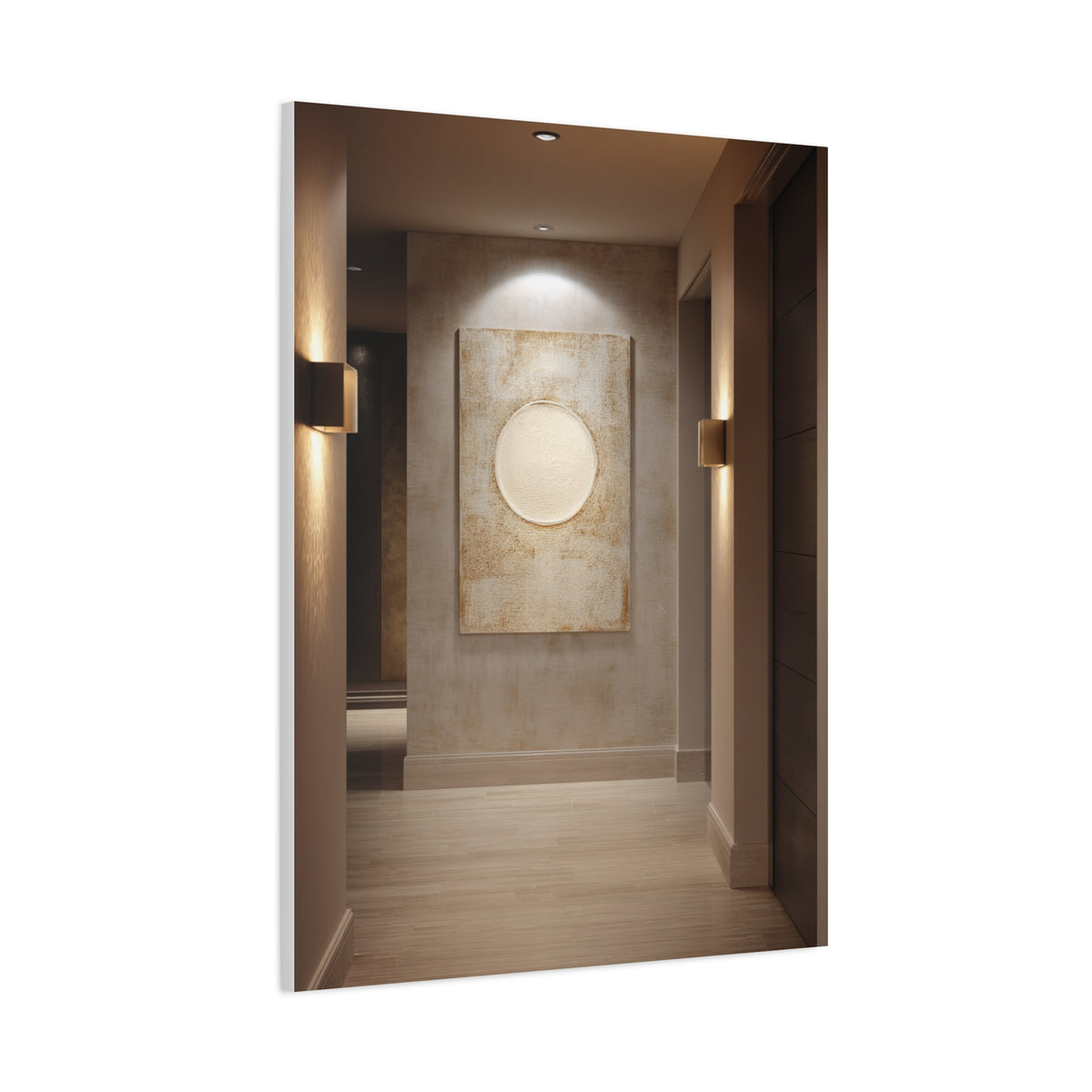 Minimalist Textured Luxury Hotel Hallway Wall Art & Canvas Print