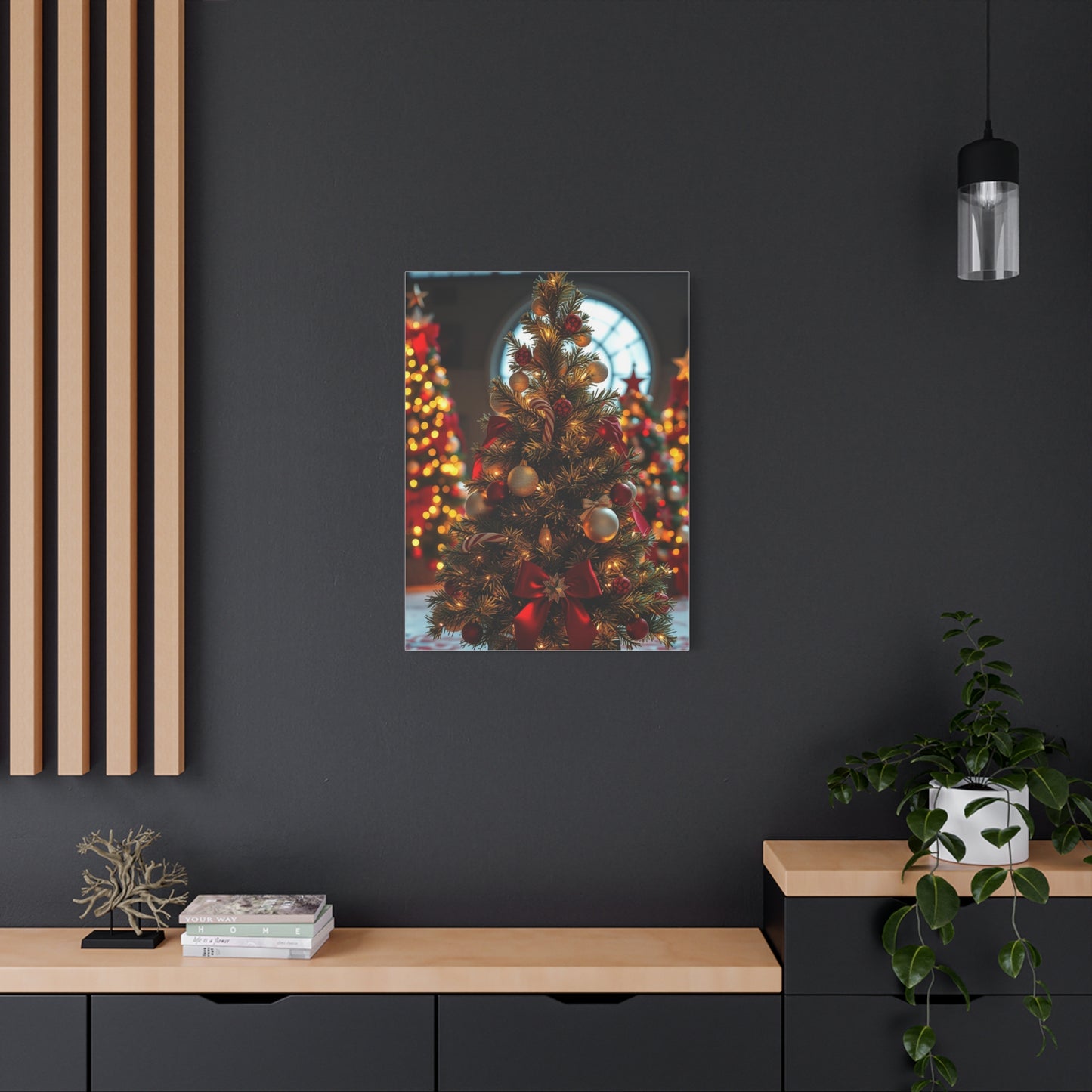 Christmas Trees & Wreath Art Supreme Gallery Wall Art & Canvas Print