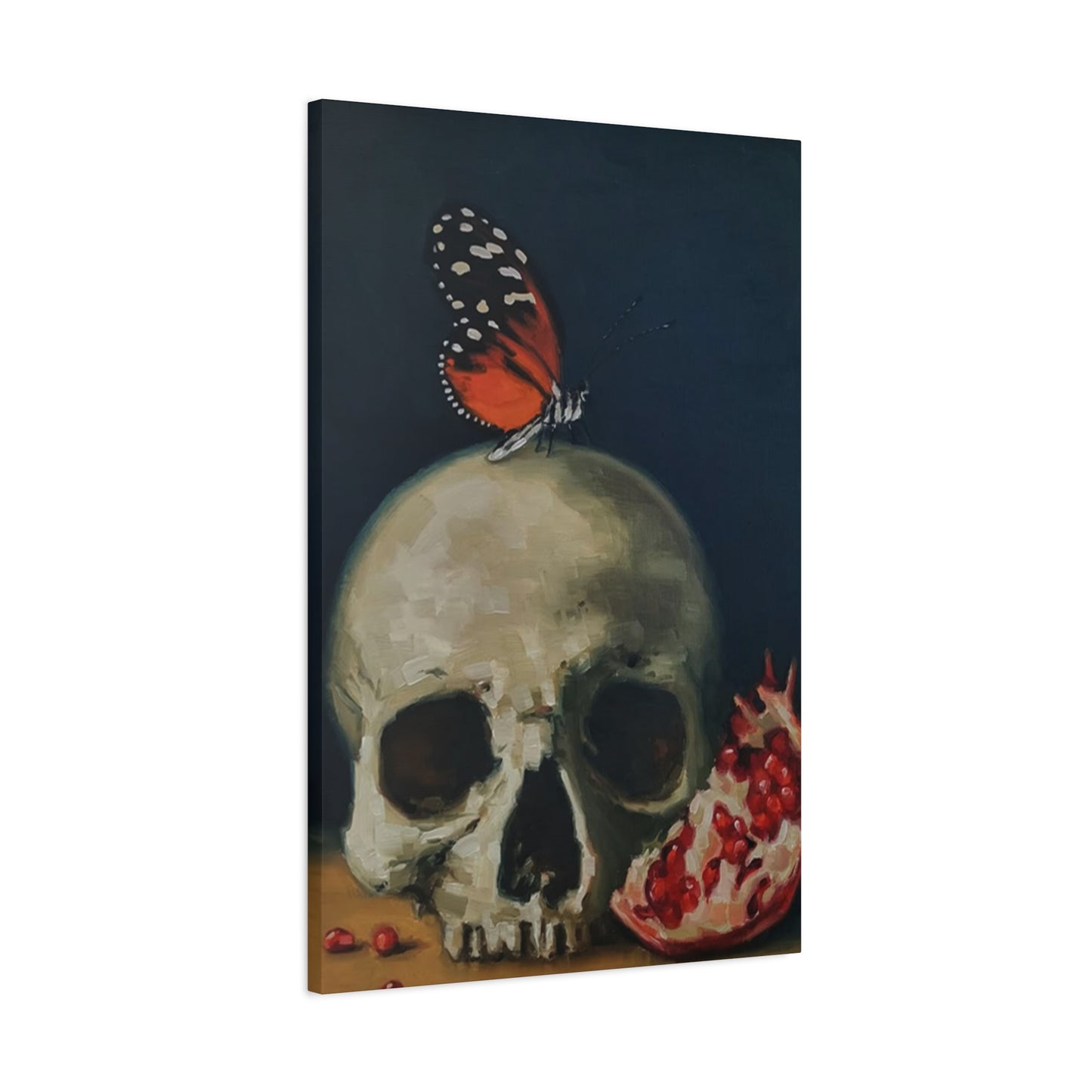 Butterfly On Skull Wall Art & Canvas Prints