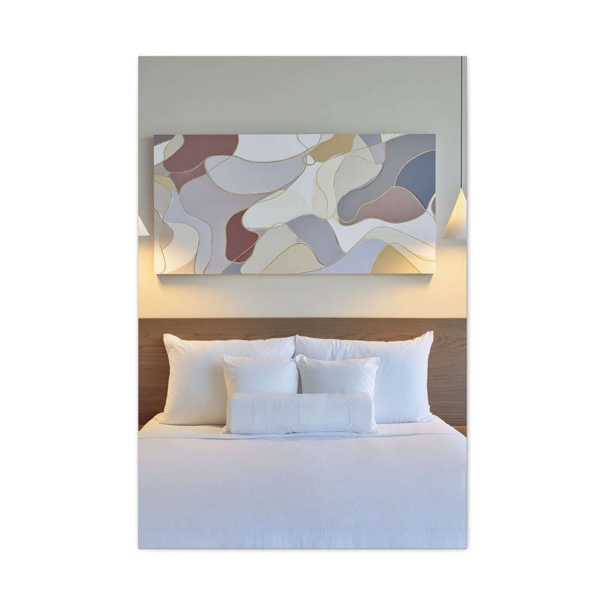 Organic Form Abstract With Soft Curves Wall Art & Canvas Print