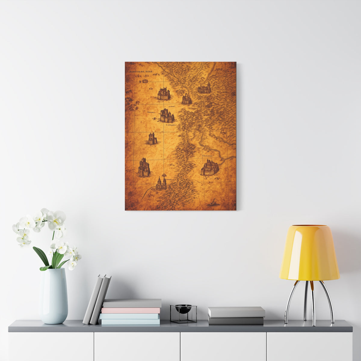 Antique Coastal Exploration Chart Wall Art & Canvas Prints