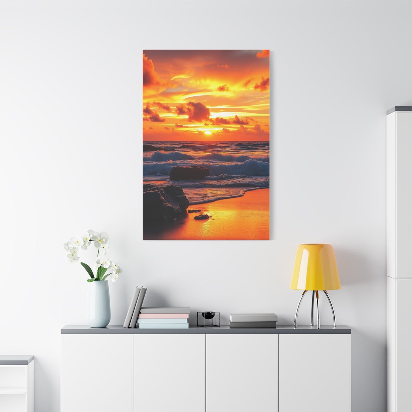 Beach Sunrise and Sunset Art Luxury Canvas Wall Art & Canvas Print