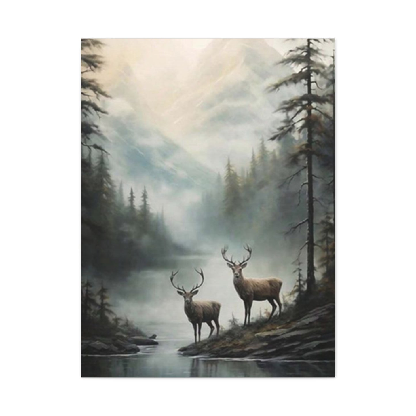 Reindeer Family Wall Art & Canvas Prints