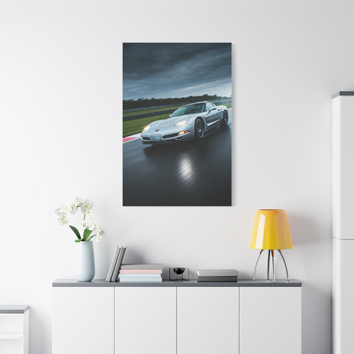 2001 Chevrolet Corvette C5 Z06 Wet Track Performance Wall Art & Canvas Prints