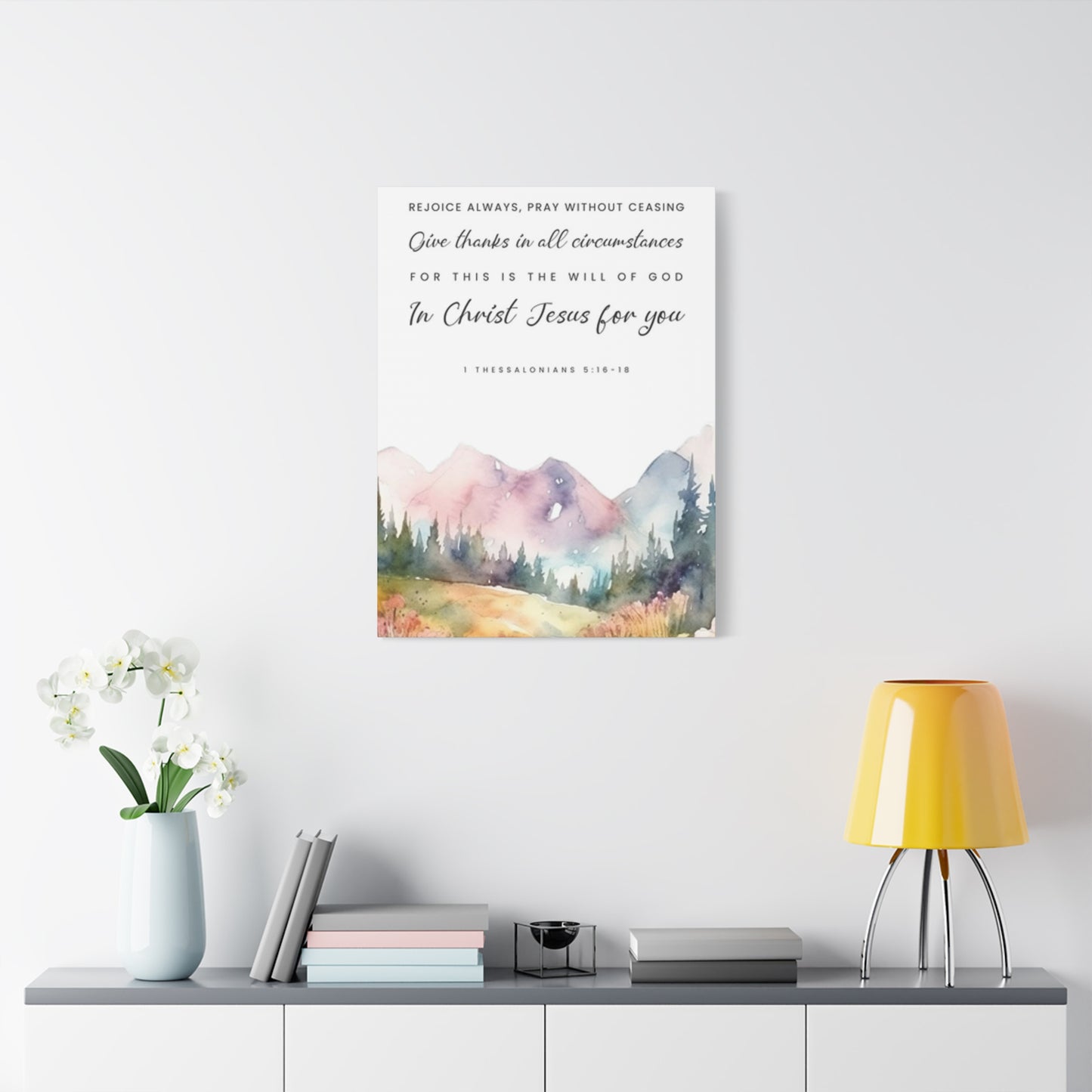 Quotes And Mountain Painting Wall Art & Canvas Prints