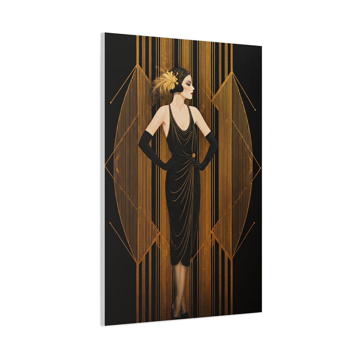 Roaring Twenties Glamour Lady Wall Art & Canvas Prints