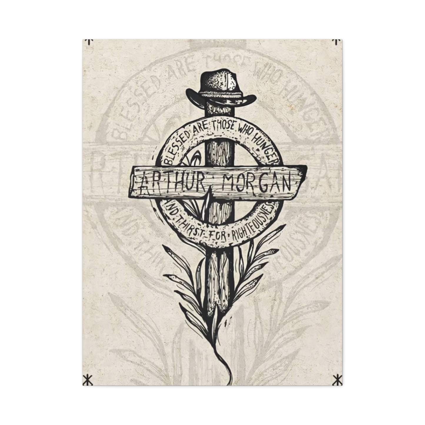 Arthur Morgan Sketch Wall Art & Canvas Prints