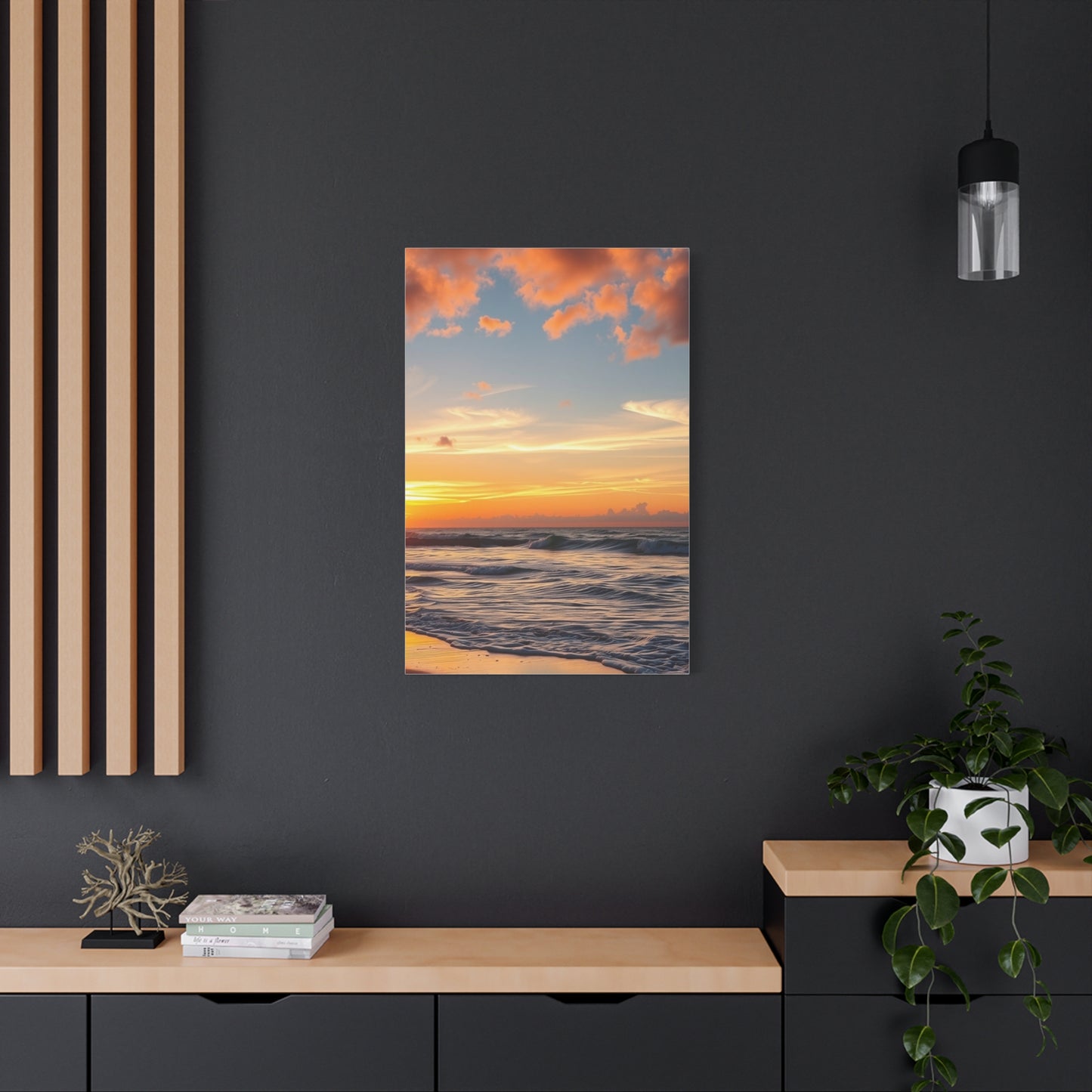 Beach Sunrise and Sunset Art Supreme Gallery Wall Art & Canvas Print