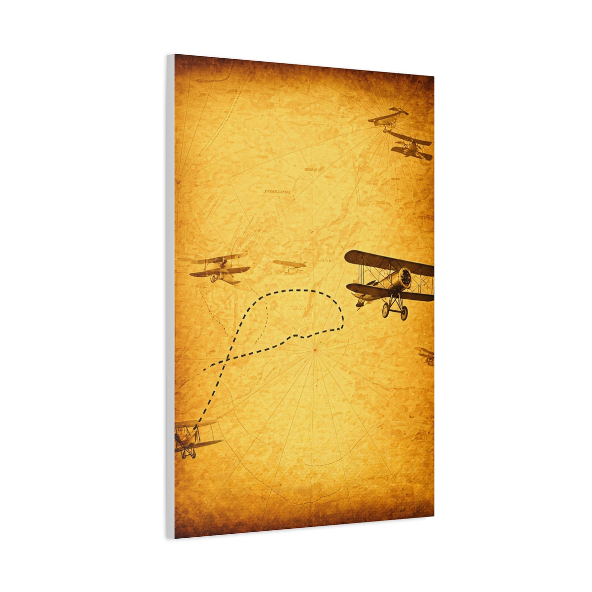 Vintage Aviation Flight Path Wall Art & Canvas Prints