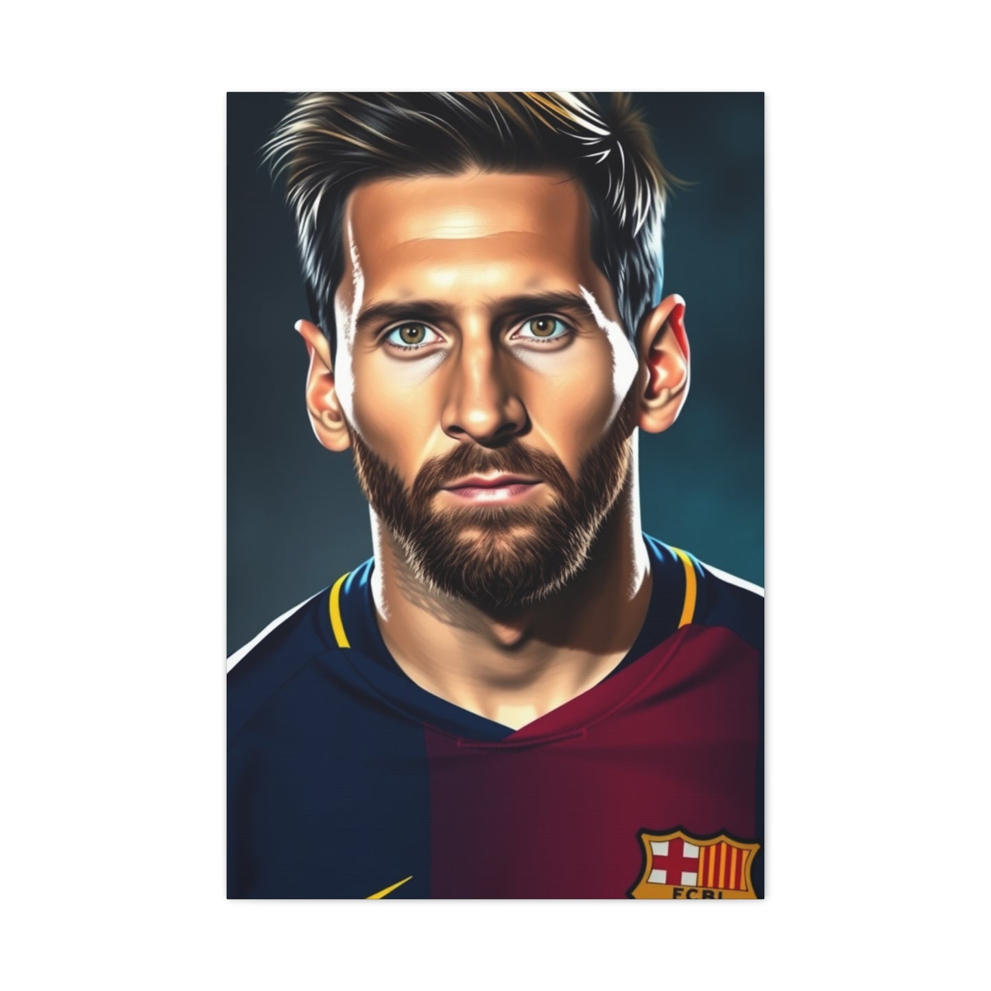 Messi: The Artistic Virtuoso Canvas Wall Art & Canvas Print