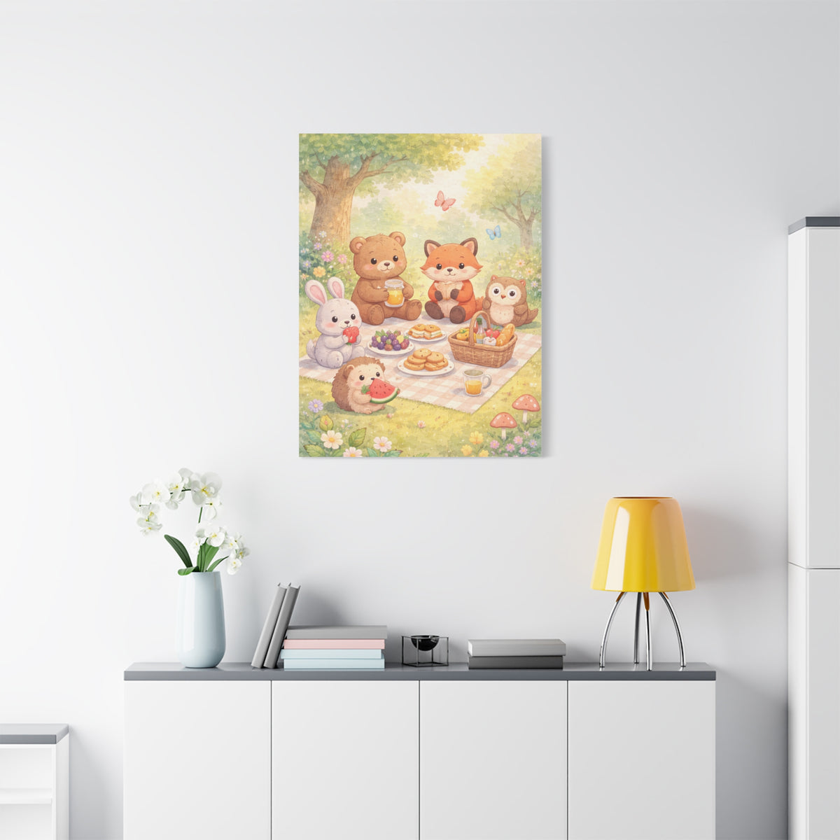 Magical Forest Picnic Wall Art & Canvas Print
