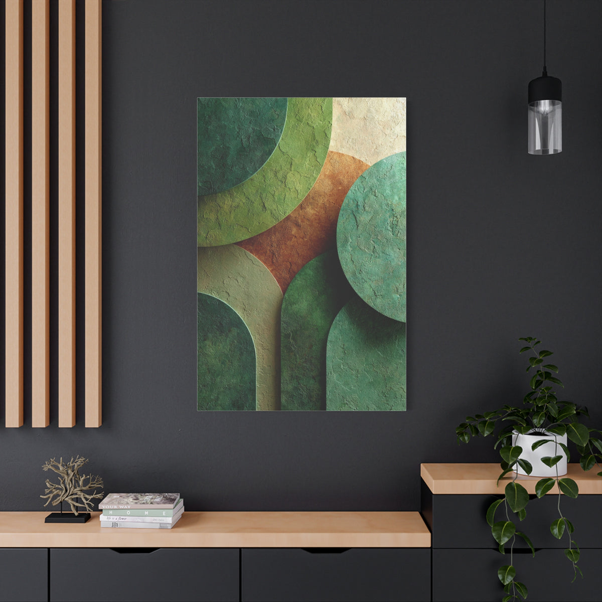 Sage Limewash Organic Green Abstract Wall Art & Canvas Print