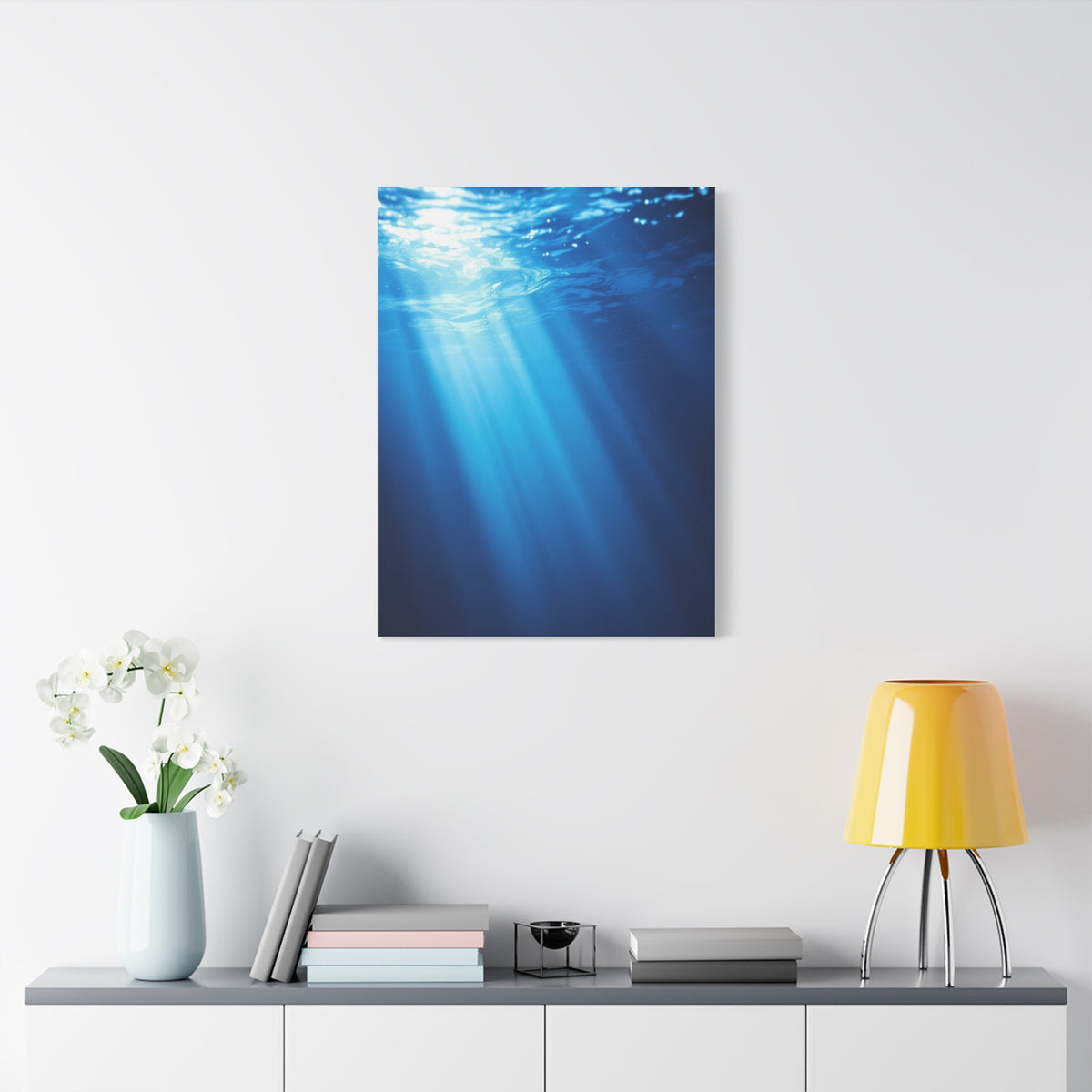 Sunbeams Beneath the Ocean Surface Wall Art & Canvas Prints