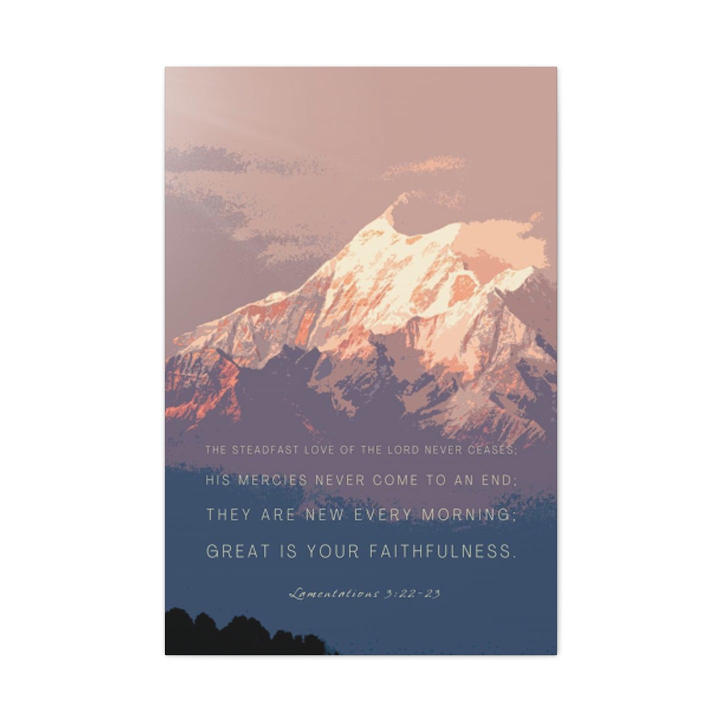 Snowy Mountain Quote Poster Wall Art & Canvas Prints