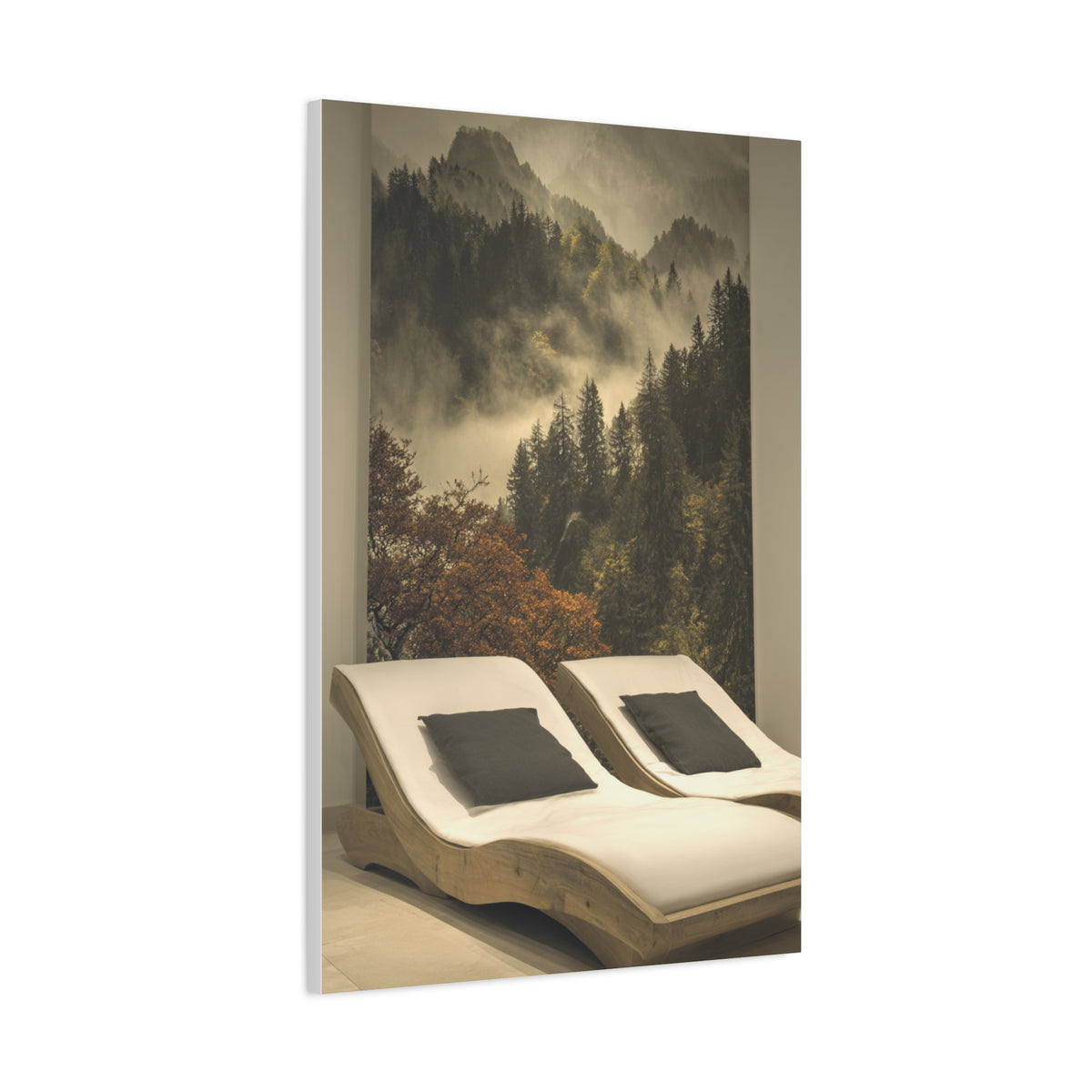 Woodland Dusk Forest Landscape Wall Art & Canvas Print