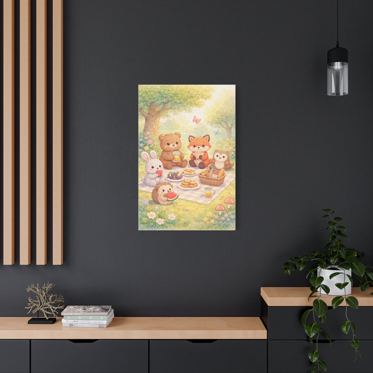 Magical Forest Picnic Wall Art & Canvas Print