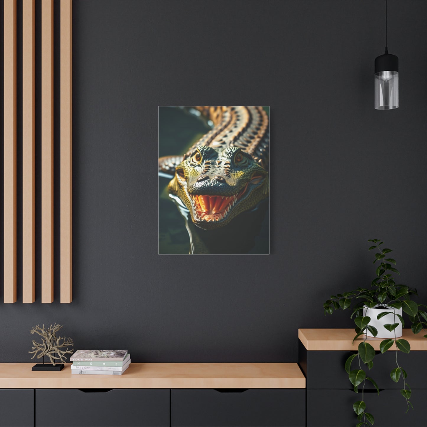 Masterpiece Crocodile & Alligator Art Vision Wall Art & Canvas Print