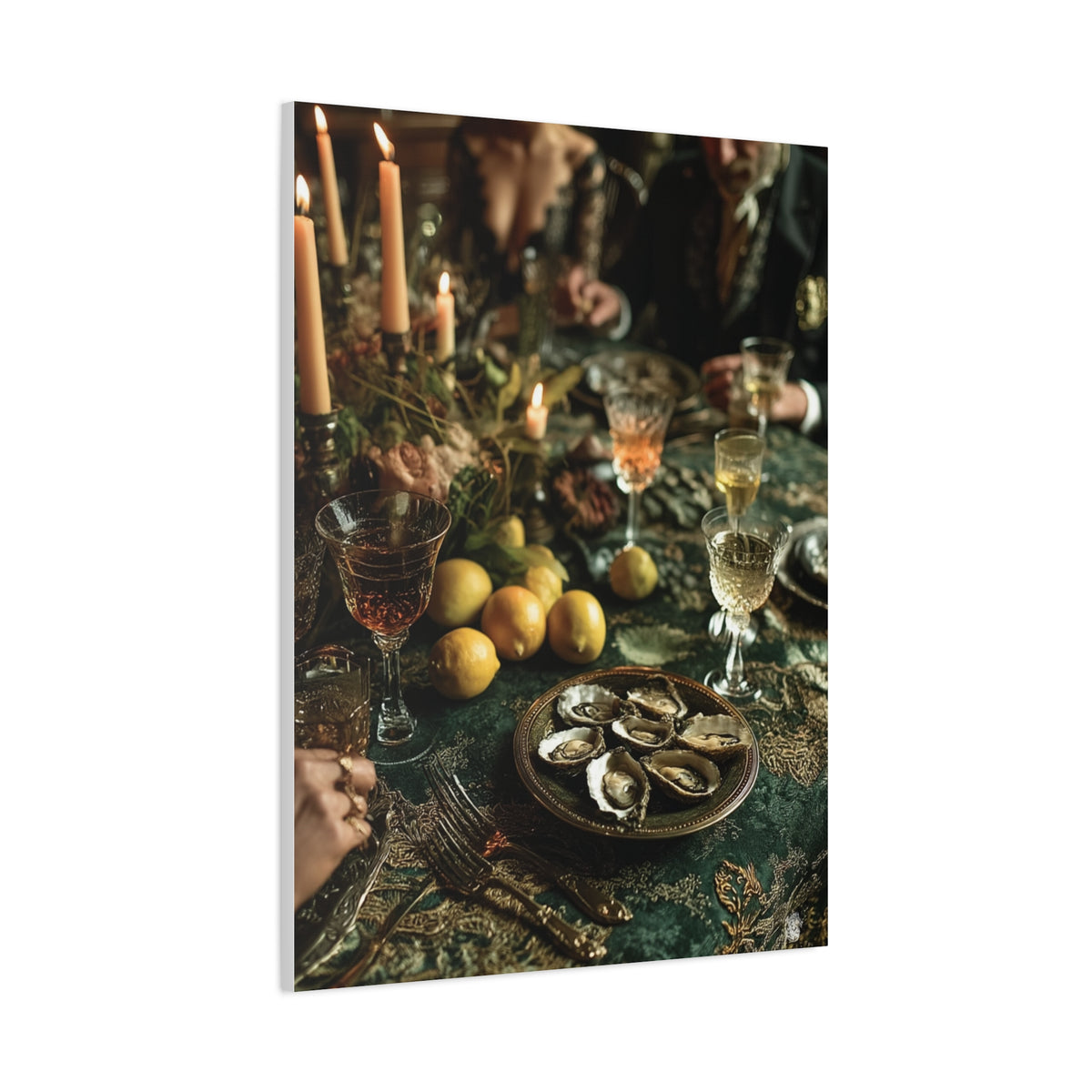 Elegant Dinner Party Table Scene Wall Art & Canvas Print