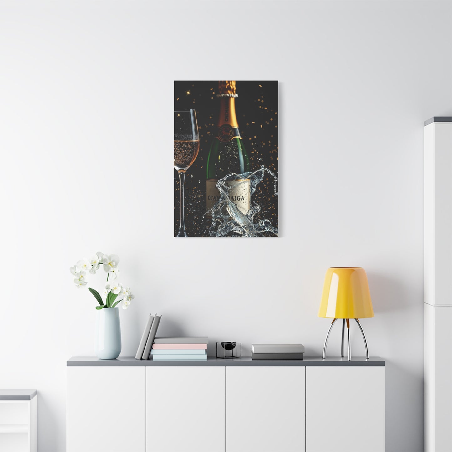 Champagne Art Supreme Canvas Wall Art & Canvas Print