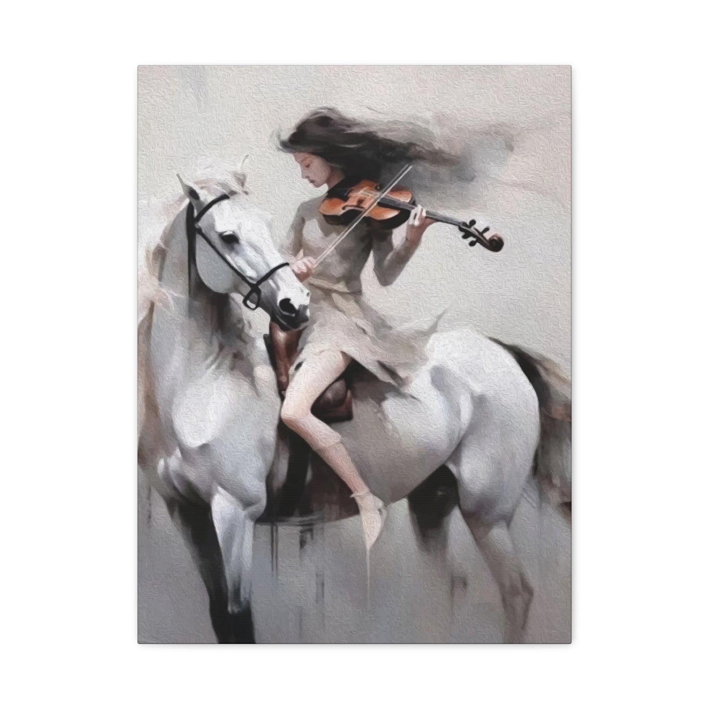 Women playing Violin Wall Art & Canvas Prints