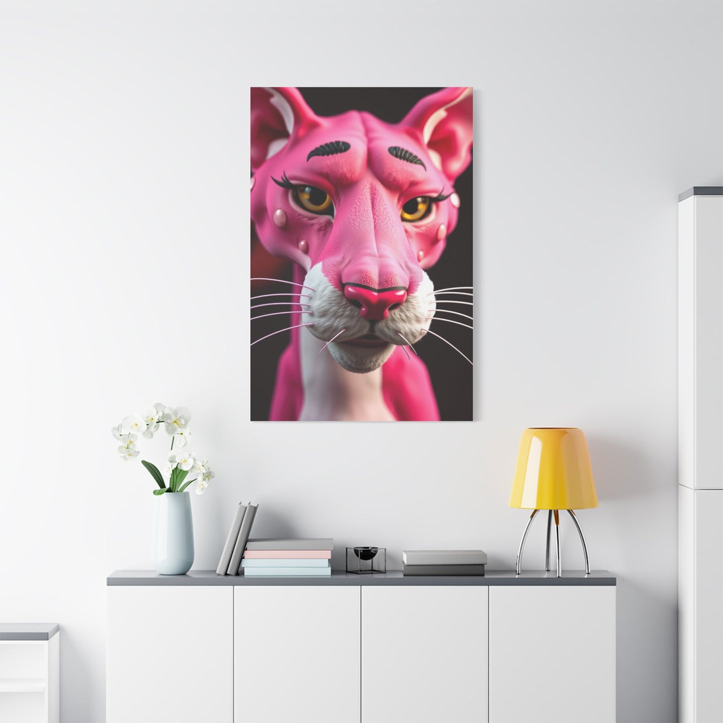 Crimson Panther Prestige Art Wall Art & Canvas Print