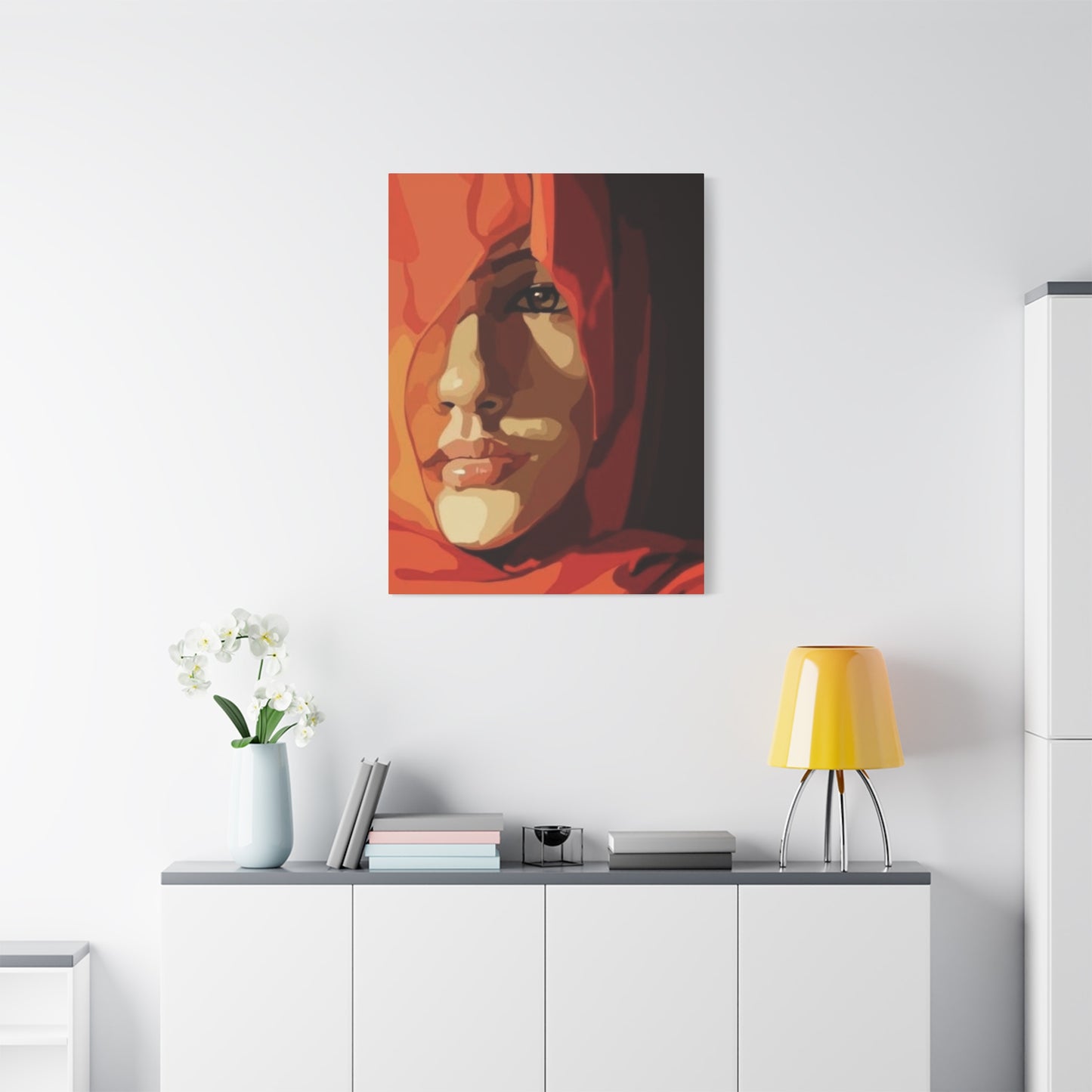 An Abstract Portrait Of A Girl Face Wall Art & Canvas Prints
