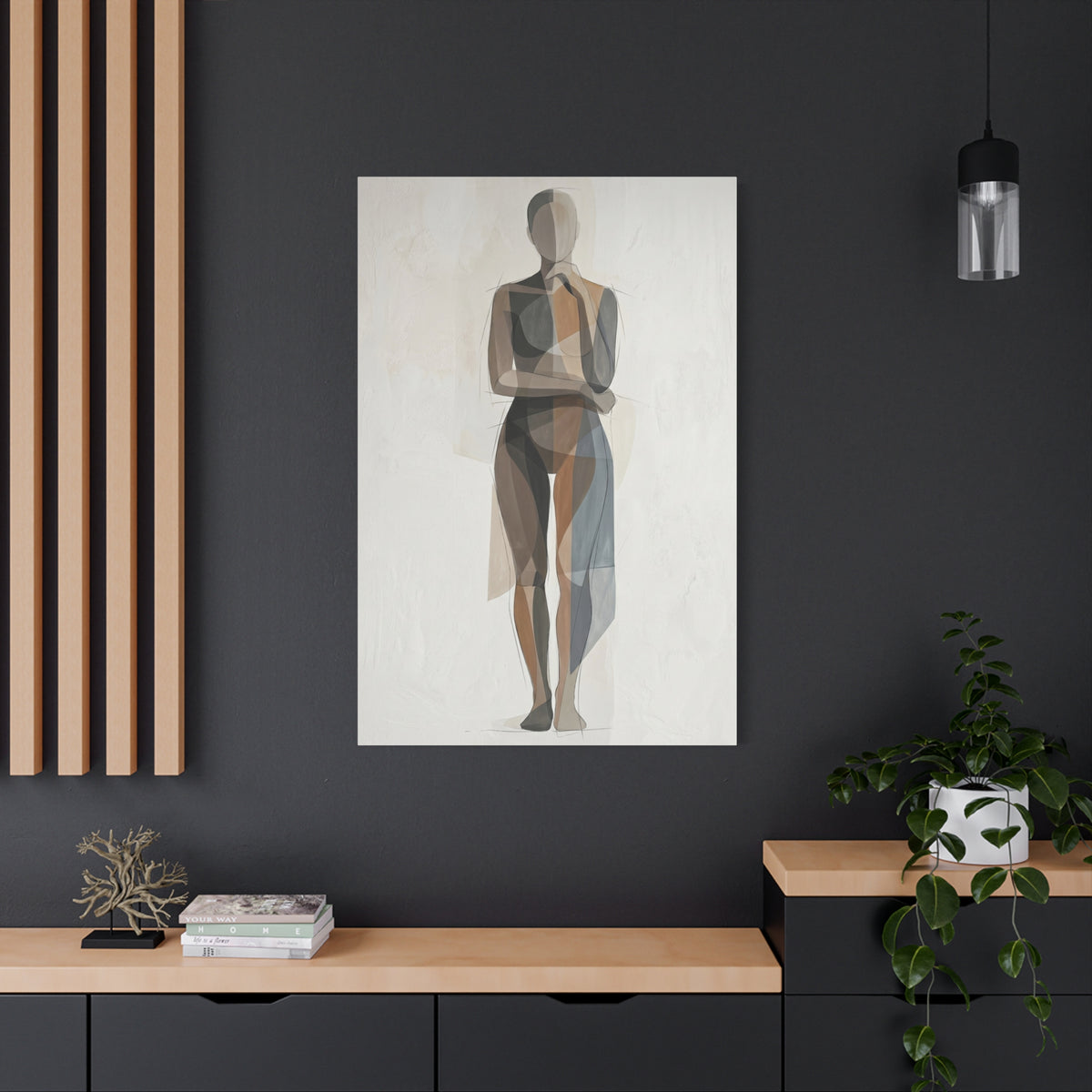 Contemporary Human-Centered Abstract Wall Art & Canvas Print