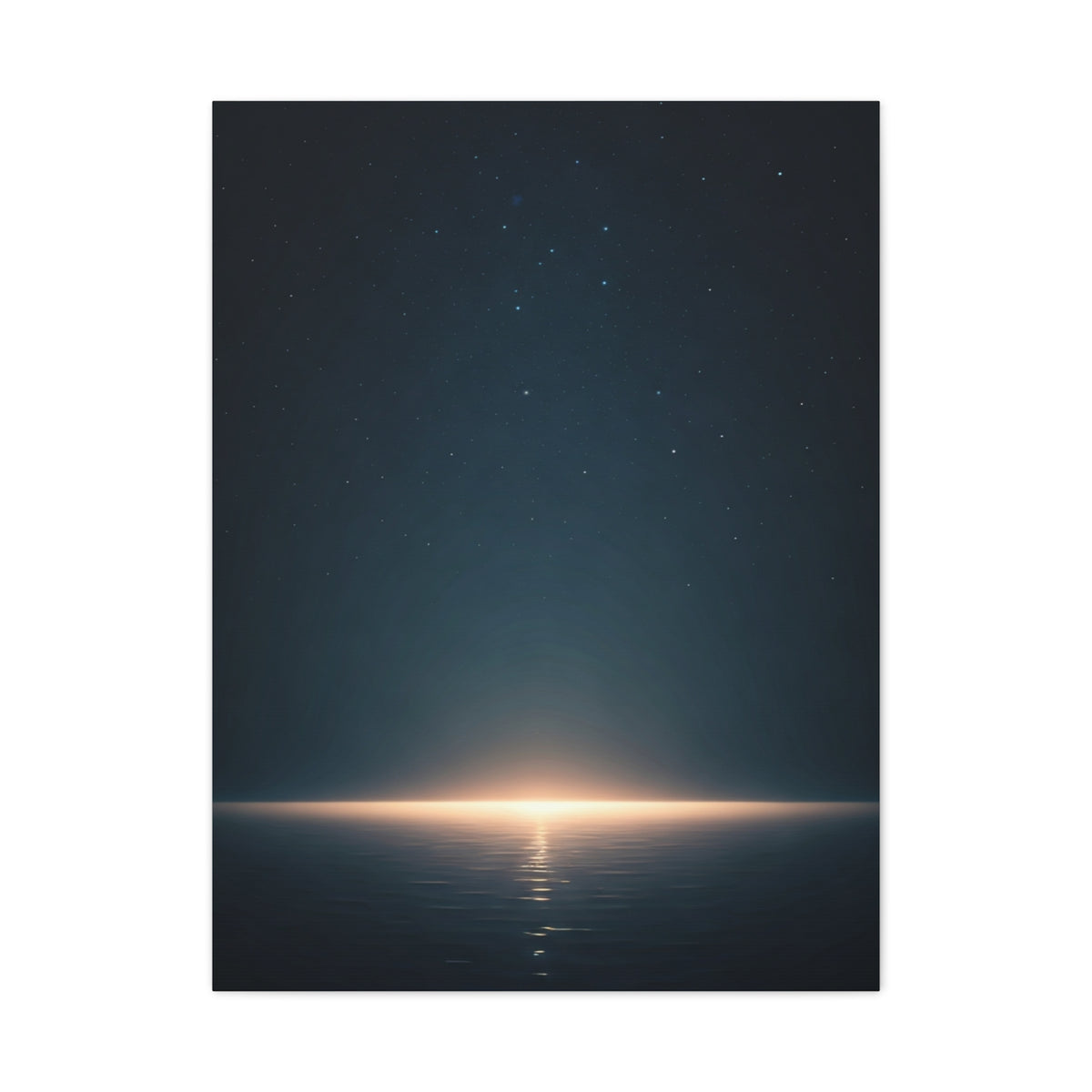 Starry Night Sea Horizon Wall Art & Canvas Prints