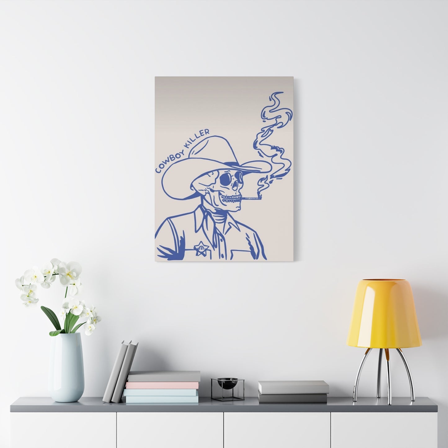 Cowboy Killer Sketch Wall Art & Canvas Prints