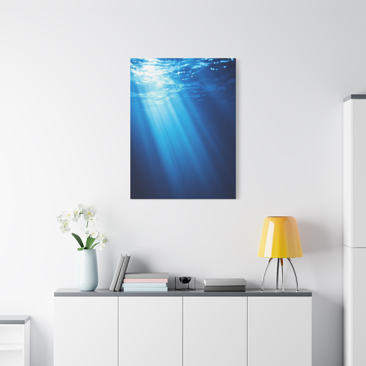 Sunbeams Beneath the Ocean Surface Wall Art & Canvas Prints