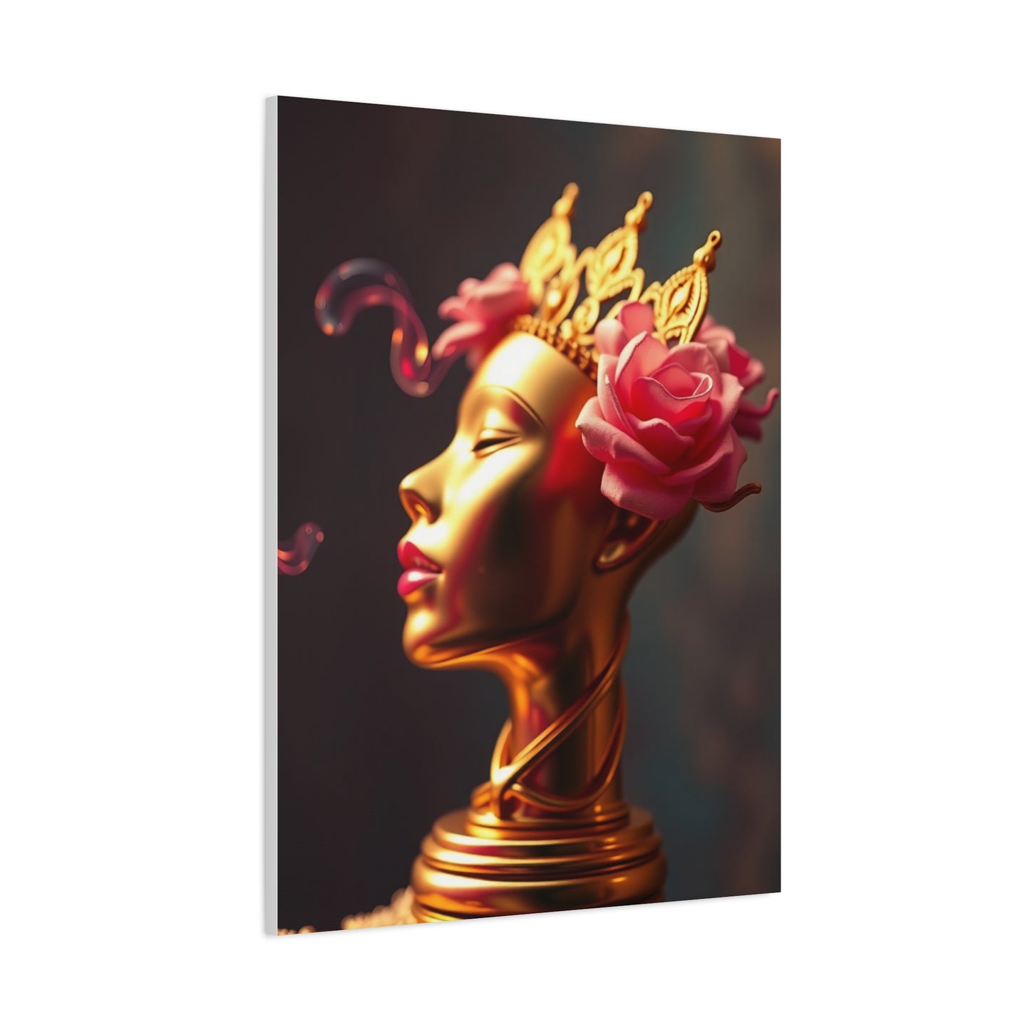 Vision Gold & Pink Art Art Wall Art & Canvas Print