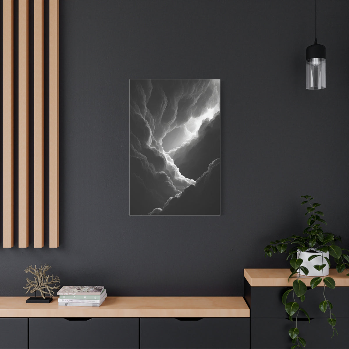 Dramatic Light Through Storm Clouds Wall Art & Canvas Print
