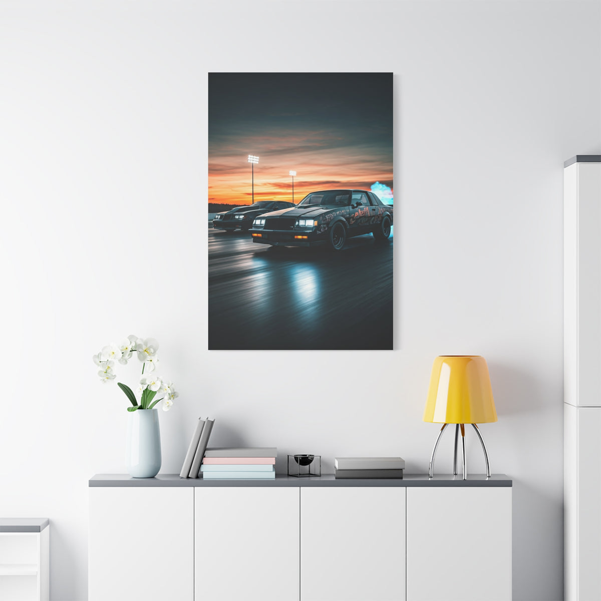 Turbo G Body Chase Under Stadium Lights Wall Art & Canvas Prints