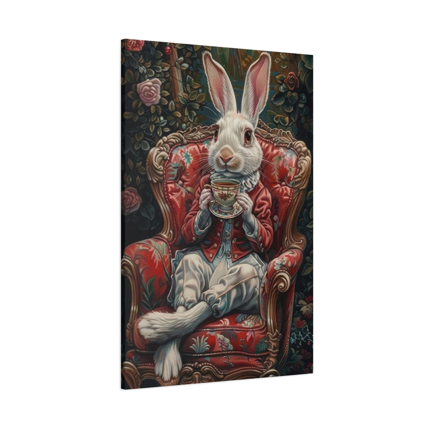 Small White Rabbit King Wall Art & Canvas Prints