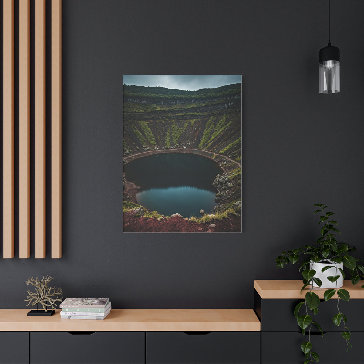 Volcanic Crater Lake Wall Art & Canvas Prints