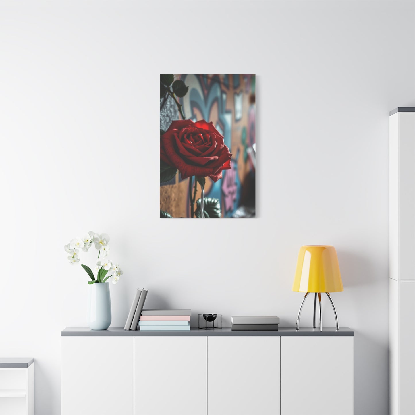 Roses in Urban Symphony Wall Art & Canvas Print