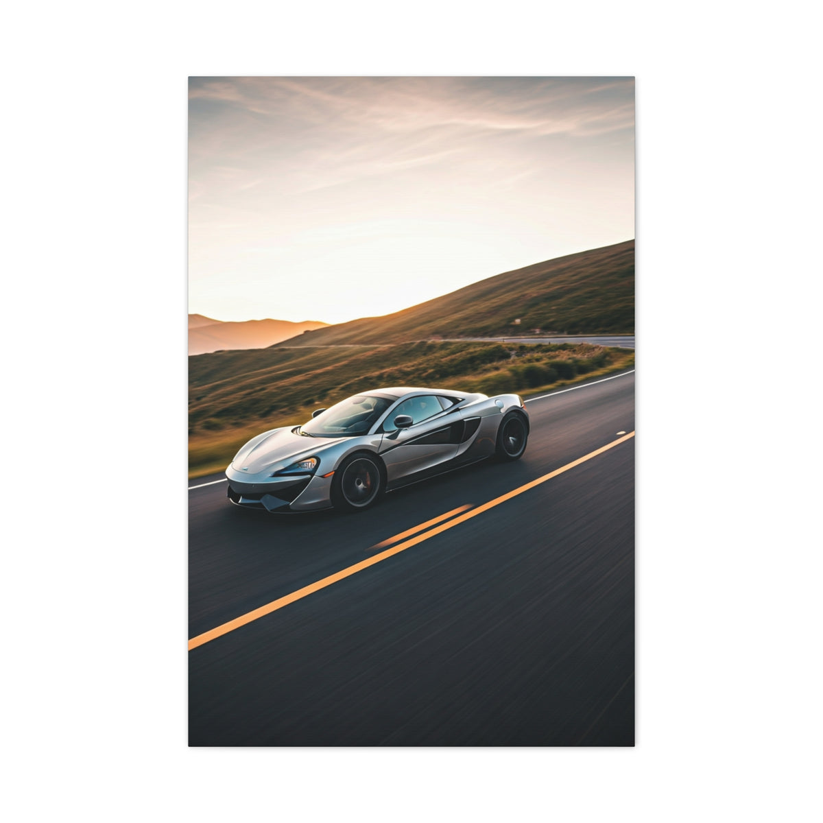 McLaren 570GT Cinematic Mountain Pass Wall Art & Canvas Prints
