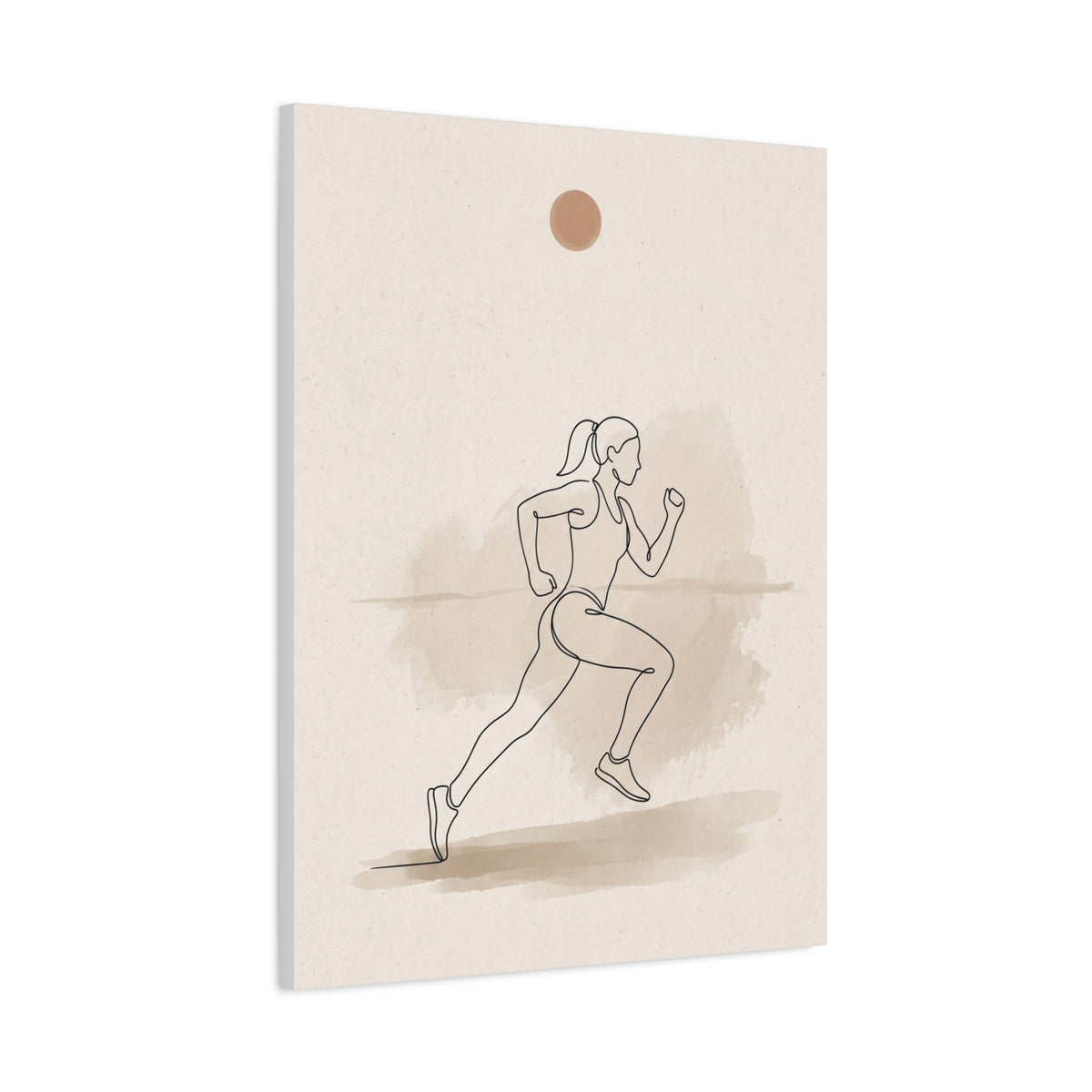 Minimal Marathon Runner Sports Wall Art & Canvas Print