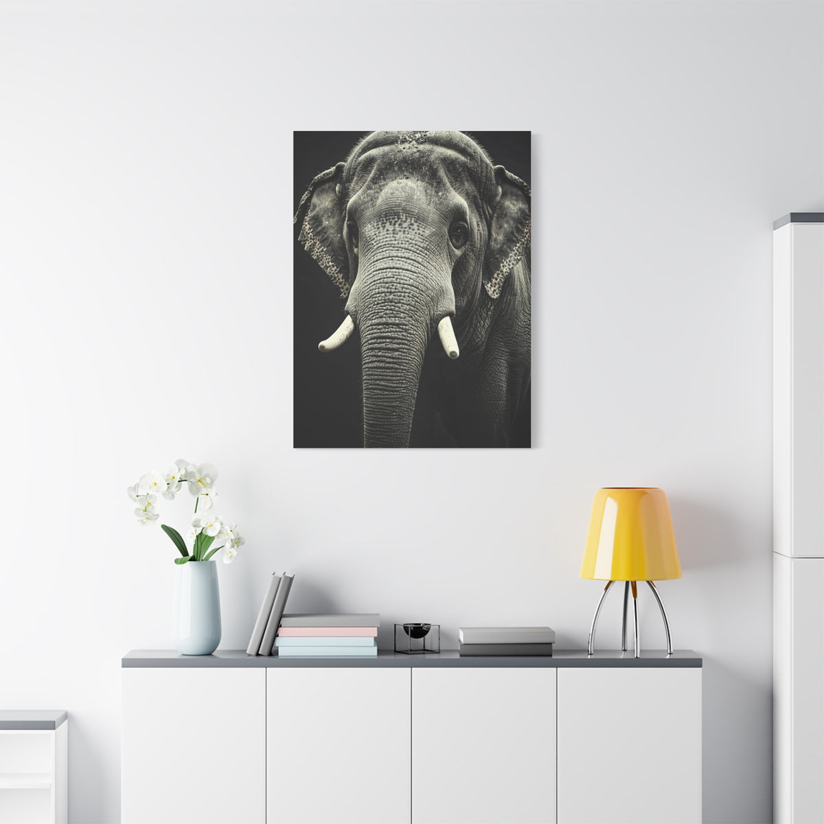 Regal Elephant Close-Up Wall Art & Canvas Prints