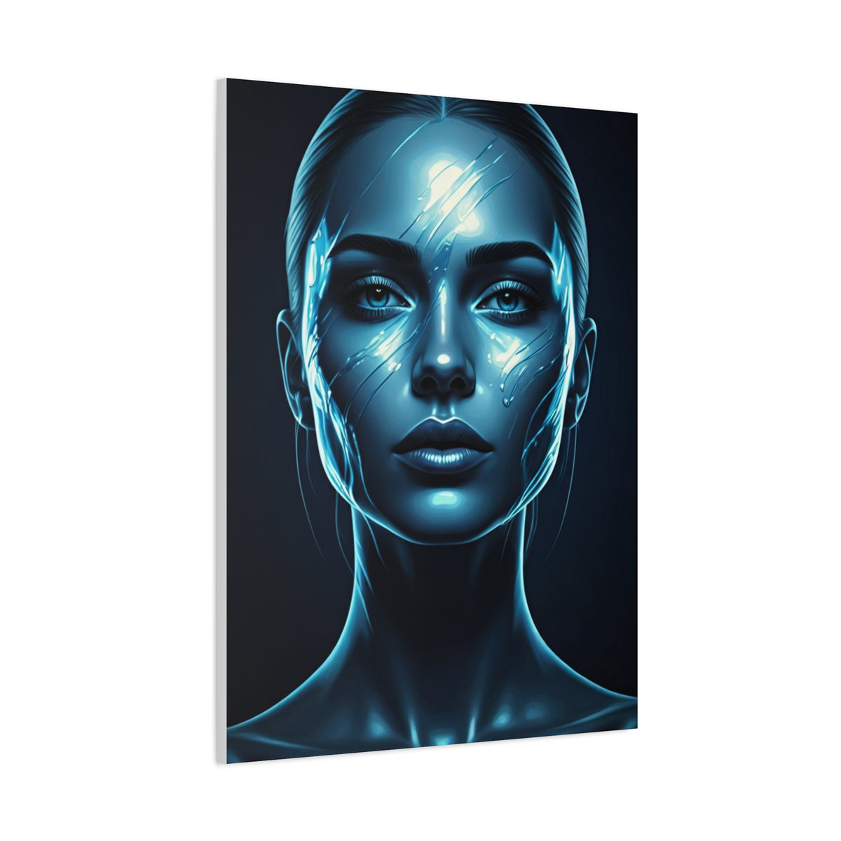 Luminous Blue Serenity Portrait Wall Art & Canvas Prints