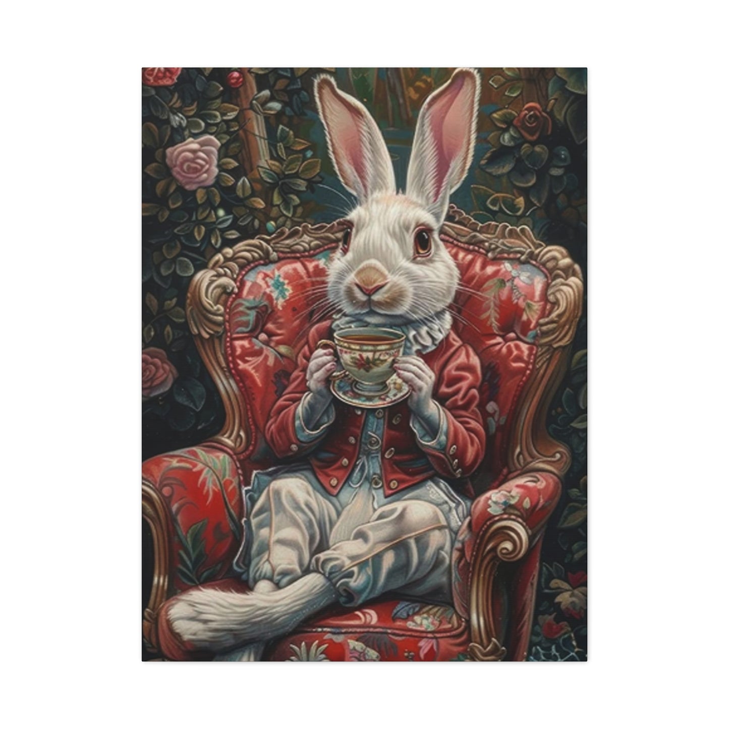 Small White Rabbit King Wall Art & Canvas Prints