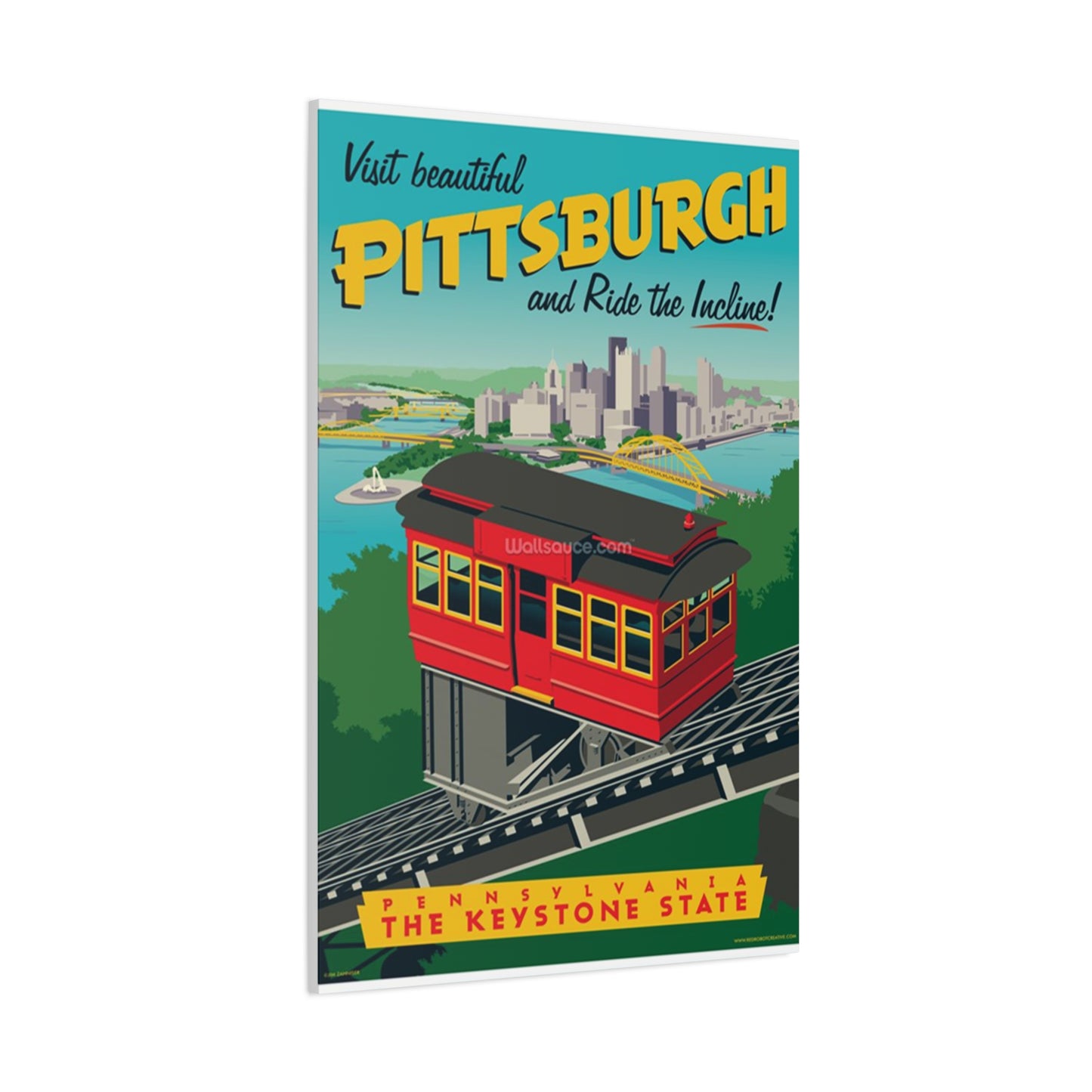 Pittsburgh City View Poster Wall Art & Canvas Prints