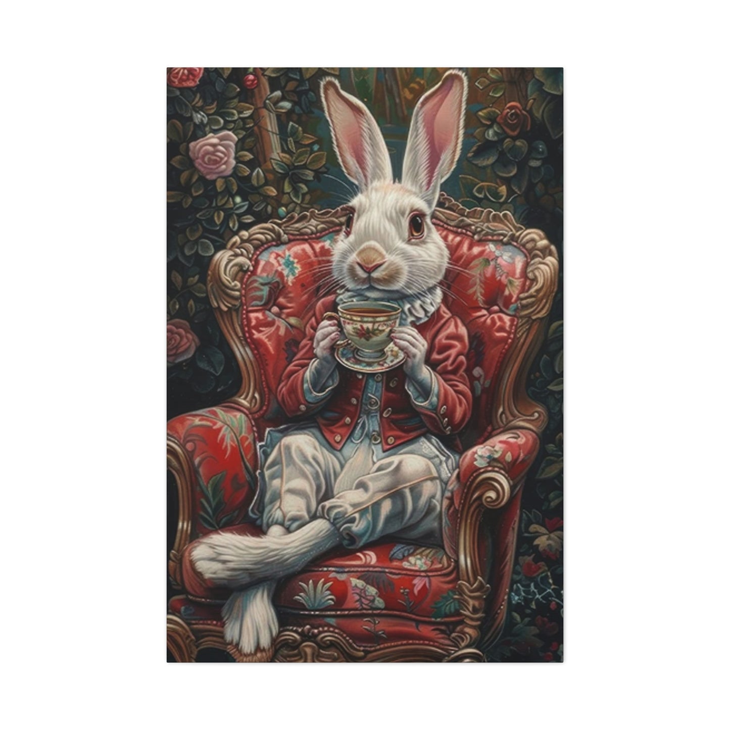 Small White Rabbit King Wall Art & Canvas Prints