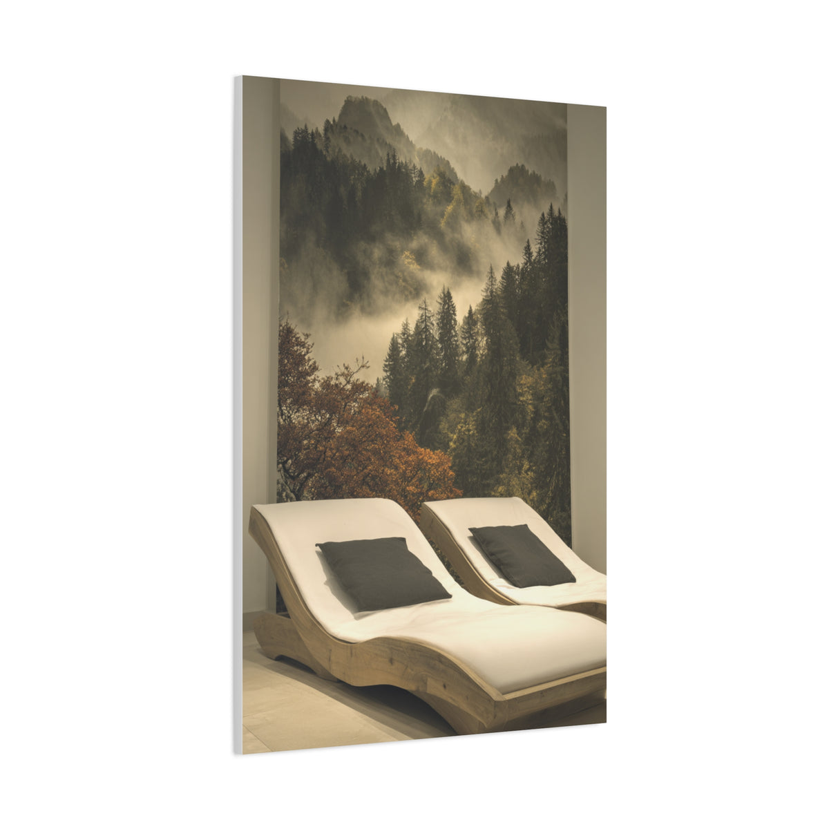 Woodland Dusk Forest Landscape Wall Art & Canvas Print