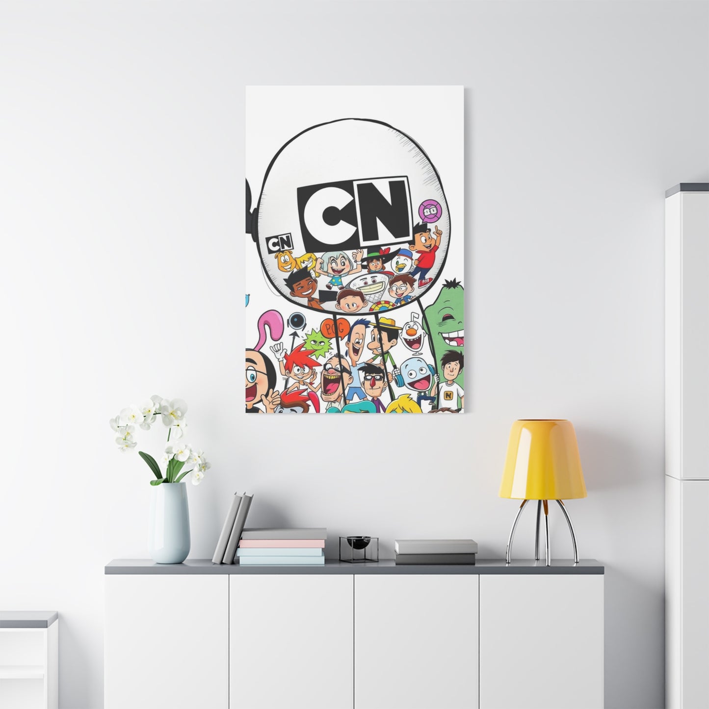Elegant Cartoon Kaleidoscope Wall Art & Canvas Print